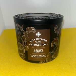 ALL NEW Colin's Return BRIDGERTON 3-Wick Candle 25-45 hours Bath & Body Works